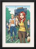 Mary Jane: Homecoming 3 Cover: Watson, Mary Jane, Thompson and Flash Fighting Art by Takeshi Miyazawa
