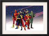 The Official Handbook Of The Marvel Universe Teams 2005 Group: Comet Print by Mike Harris