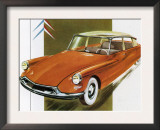 1950's Citroen ID 19 Car Art