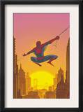 Spectacular Spider-Man 27 Cover: Spider-Man Swinging Poster by Mark Buckingham