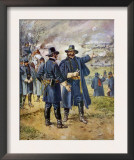General Burnside Ordering Hooker to Charge the Heights at Fredericksburg, Virginia Print