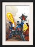 The New Invaders 2 Cover: Captain America Prints by Scott Kolins