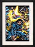 Cable/Deadpool 18 Group: Warpath, Siryn, Cannonball, Shatterstar, Meltdown and New Mutants Prints by Patrick Zircher