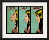 Marvel Comics Retro: Love Comic Panel, Crying, It's All Over! (aged) Posters
