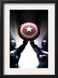 Captain America Reborn: Who will weild the shield Cover: Captain America Prints by Gerald Parel