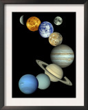 Solar System Montage Print by Stocktrek Images 