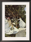 Women In The Garden Print by Claude Monet