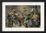 Miners' Ball during the California Gold Rush Posters