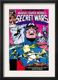 Secret Wars 7 Cover: Captain America, Spider Woman, Doctor Octopus and Wolverine Posters by Mike Zeck