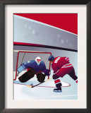 People Playing Hockey Posters