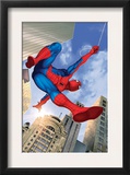 Spider-Man Swinging In the City Posters