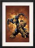 X-Men / Fantastic Four 4 Cover: Thing and Wolverine Art by Pat Lee