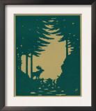 Nature Magazine - View of a Moose in the Woods, c.1938 Print