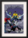 X-Statix 26 Cover: Mr. Sensitive, The Anarchist, Doop and X-Statix Posters by Michael Allred