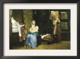 A Birth Chamber, Seventeenth Century Prints by Sir Lawrence Alma-Tadema