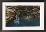 Mammoth Cave Nat'l Park, Kentucky - View of the Underground Echo River in the Mammoth Caves, c.1939 Prints