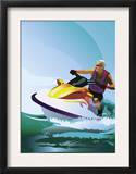 Man on Jet Ski Prints