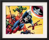 Fallen Son: The Death Of Captain America5 Group: Captain America Prints by John Cassaday