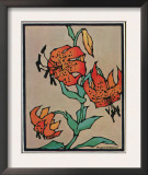 Nature Magazine - Sketch of Tiger Lilies, c.1930 Prints