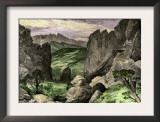 Pike's Peak, Viewed from the Garden of the Gods, Colorado Prints
