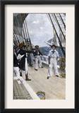 Impressment of an American Sailor by a British Naval Officer Print