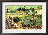 Flowering Garden Print by Vincent van Gogh
