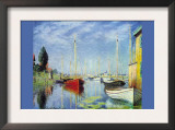 Pleasure Boats At Argenteuil Prints by Claude Monet