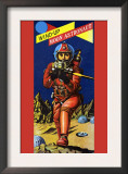Wind-Up Moon Astronaut Art