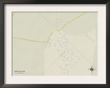Political Map of Metcalfe, MS Posters