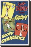 Goofy Gymnastics Reproduction transférée sur toile :