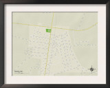 Political Map of Marks, MS Poster