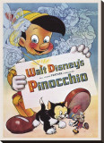 Pinocchio Reproduction transférée sur toile :