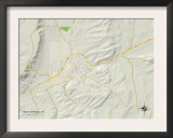 Political Map of Rock Springs, WY Posters