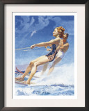 Water-Ski Poster by Barclay McClelland