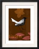 Listen Bird Posters