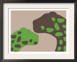 Green Jaguars Print by  Avalisa