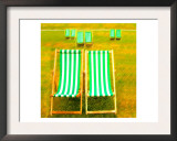 Hyde Park Deck Chairs, London Prints by  Tosh