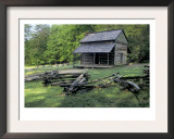 Log Cabin of John Oliver, Built in the 1820s, Great Smokey Mountains National Park, Tennessee Print