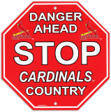 St. Louis Cardinals Stop Sign Wall Sign