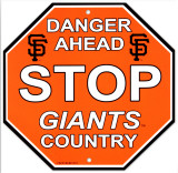 San Francisco Giants Stop Sign Wall Sign