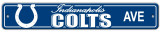 Indianapolis Colts Street Sign Wall Sign