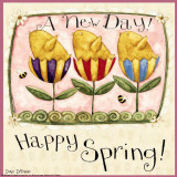 Spring Chick Tulips Prints by Dan Dipaolo