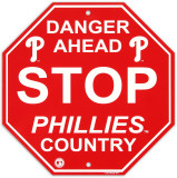 Philadelphia Phillies Stop Sign Wall Sign