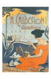 Calderoni Gioielliere 1898 Poster af Adolfo Hohenstein Calderoni Gioielliere 1898 Poster af Adolfo Hohenstein