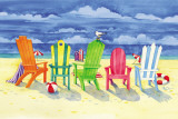 Brighton Chairs Poster par Paul Brent