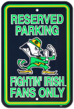 University of Notre Dame Parking Sign Wall sign University of Notre Dame Parking Sign Wall sign