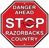 University of Arkansas Stop Sign Wall Sign