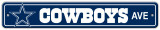 Dallas Cowboys Street Sign Wall Sign
