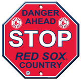 Boston Red Sox Stop Sign Wall Sign