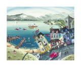 Miss Daisy's Lakeshore Guest Houst Affiches par Anne Blundell